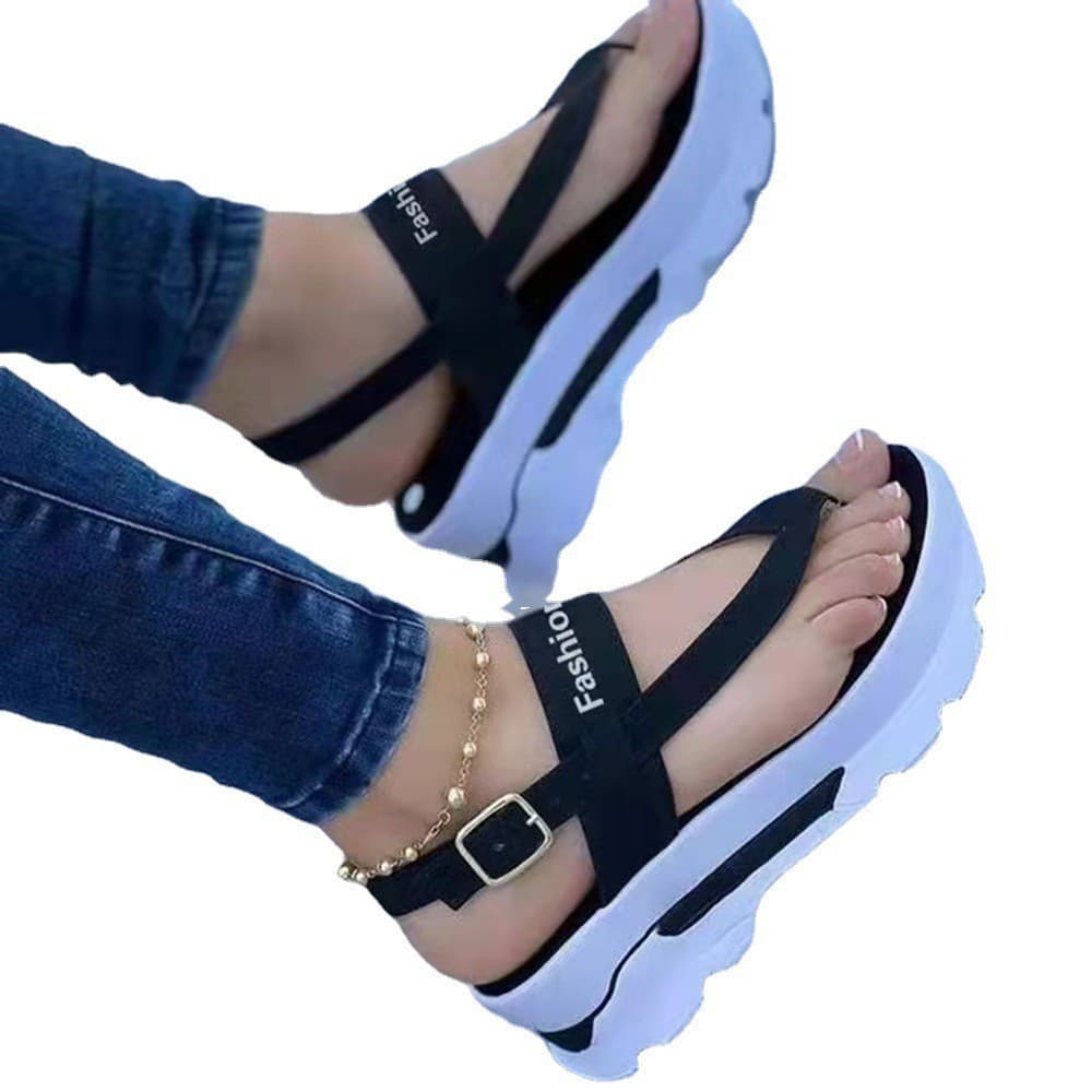 Sandales à talons légers pour femmes, chaussures d'été pour femmes, sandales compensées à plateforme