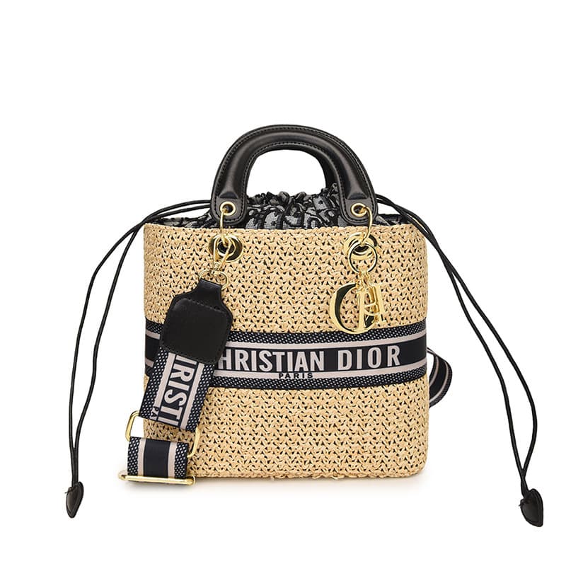 2025 Nouvelle paille tissée avec une apparence élevée, une texture avancée, un sac à main polyvalent à la mode, polyvalent, loisir et
