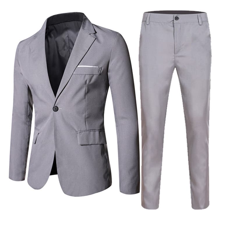 Men's Clothing Suits Groom Wedding Dress Slim Fit Formal Wear Business Casual Temperament Professional Two Piece Suits Men's Clothing