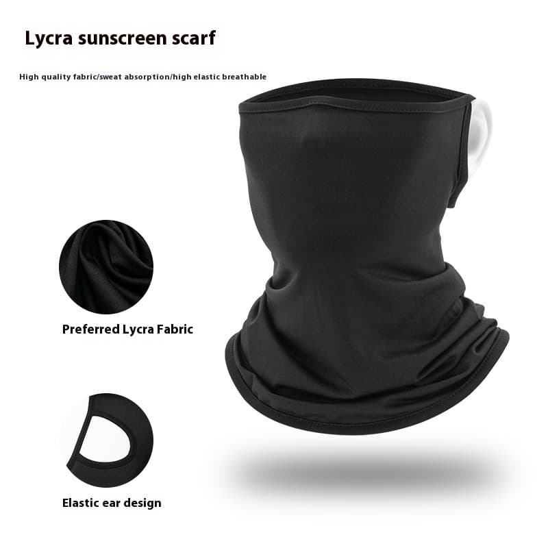 Outdoor Cycling Masked Hanging Ear Bib Neck Head Cover Face Mask Multifunctional Magic Bandana Neck Cover