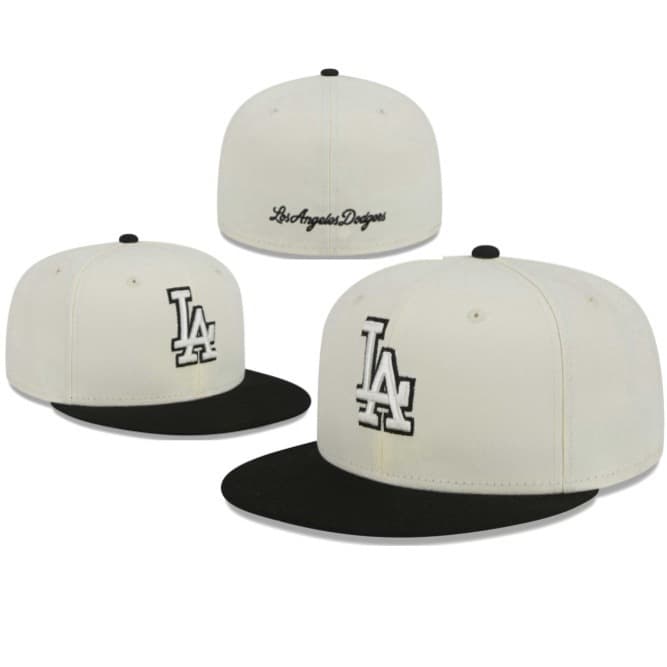 Casquette de baseball brodée, protection solaire intégrale, taille L (5A), de qualité supérieure Los Angeles Dodgers, pour l'exportation.