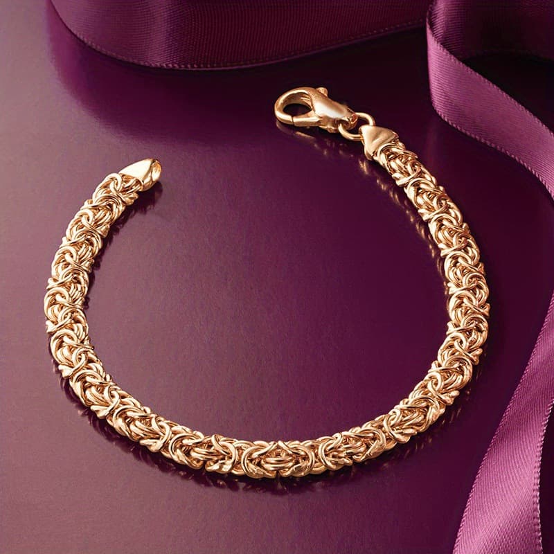Hot-Selling European And American Metal Style Hand-Woven Retro Domineering Unisex Wide Dragon Bone Chain Interlocking