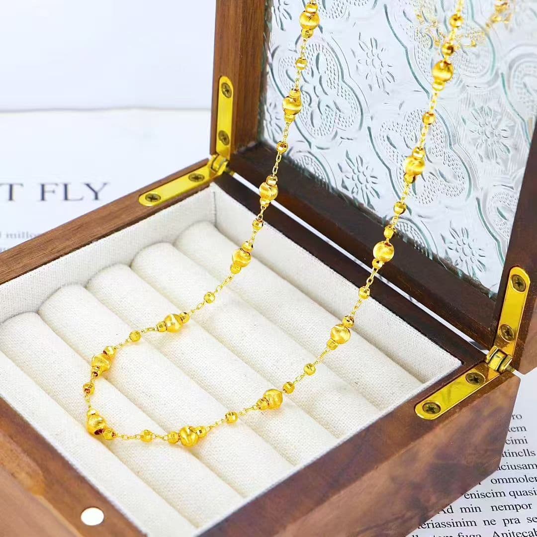 French Retro Two-Way Eternal Night Galaxy Fragment Fashion Light Luxury Sparkling Disco Bead Cat Eye Layered Necklace