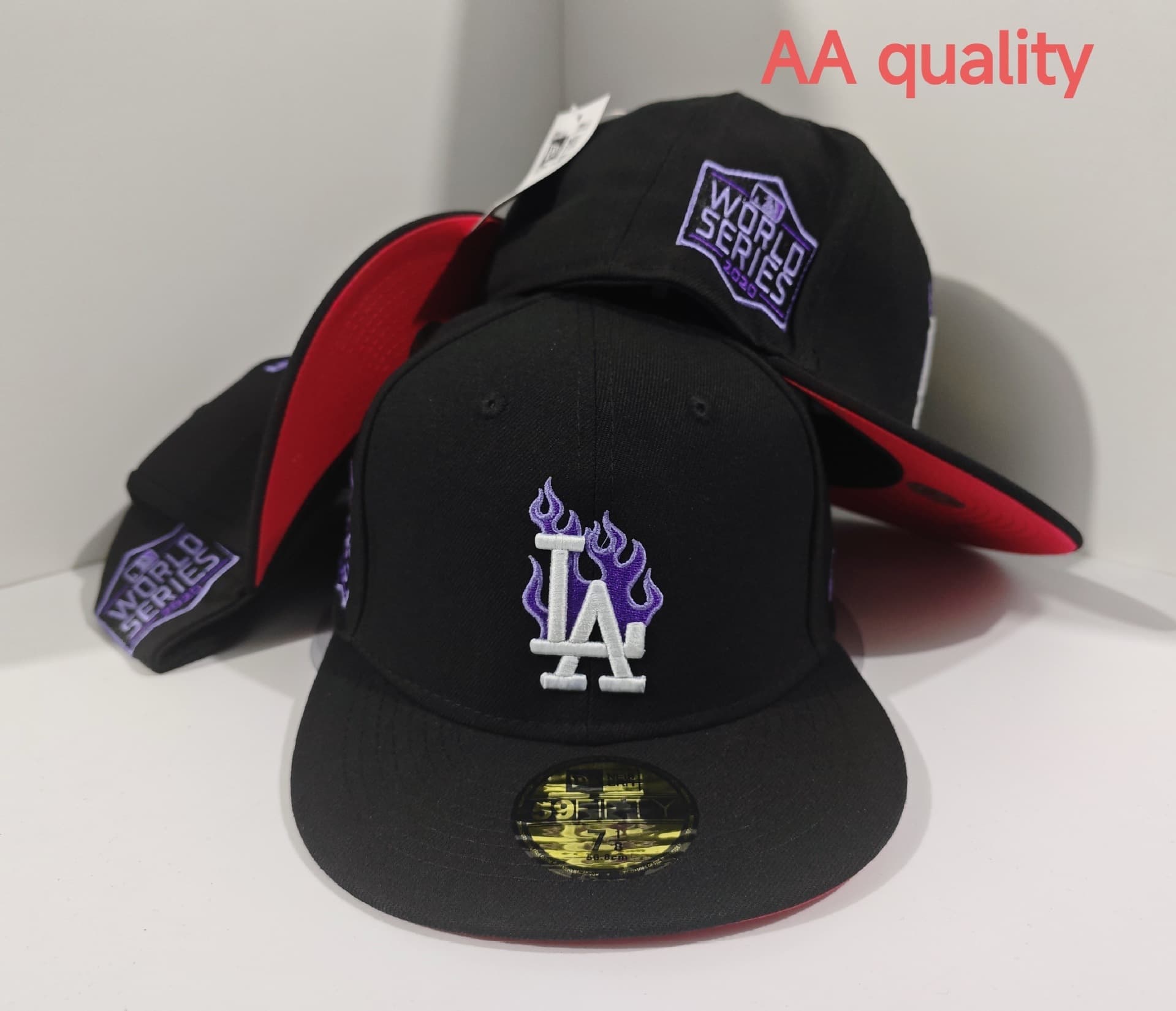 Casquette de baseball tendance 2025, modèle AA, taille unique, visière plate, idéale pour les équipes de commerce extérieur transfrontalier.
