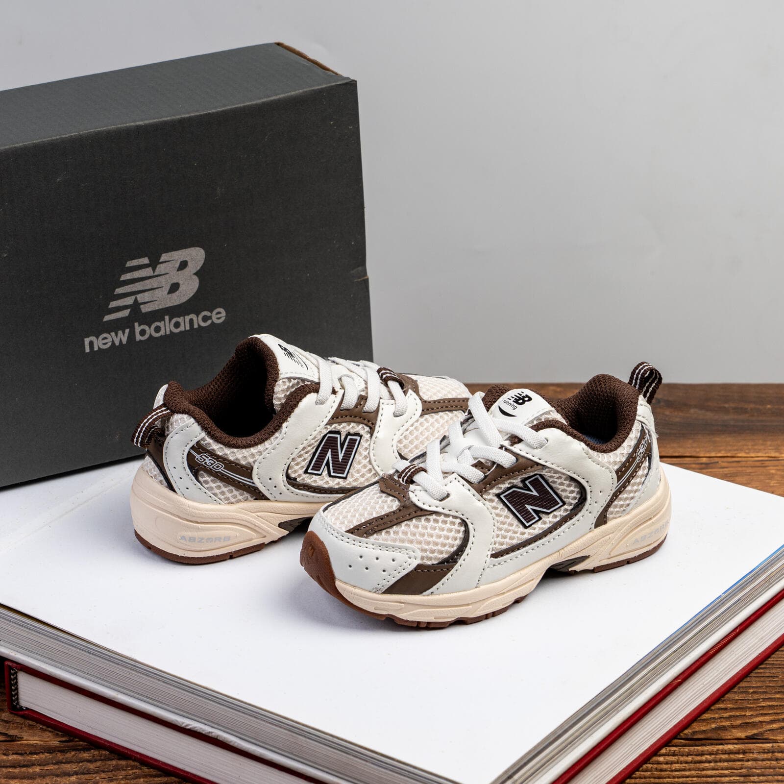 Baskets décontractées pour enfants Nw Balance 530, chaussures élégantes en maille respirante, baskets légères et antidérapantes pour garçons