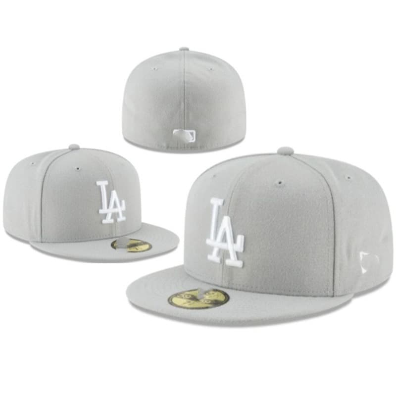 Casquette de baseball classique de couleur unie à couverture complète de l'équipe de la ligue professionnelle des Dodgers et des Yankees à visiè