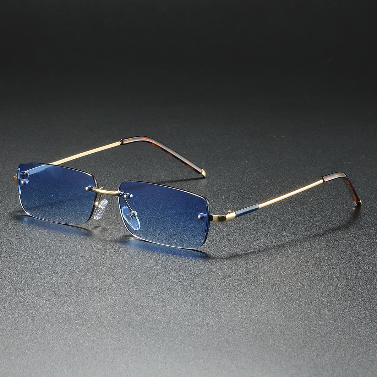 Retro Small Square Frame Sunglasses Unisex Artistic Tint Glasses Fashion Accessory For Men And Women
