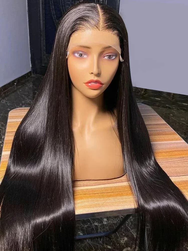 hot selling 30 Inch 13x4 Bone Straight Front 360 Full Human Hair Wigs For Women 13x6 Hd Brazilian Pre Plucked Lace Frontal Wig