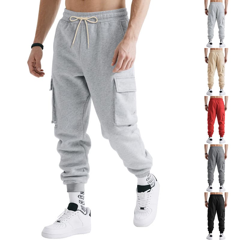Men's Clothing Autumn And Winter Casual Pants Heavyweight Loose High Street Sports Multi Pocket Workwear Trousers