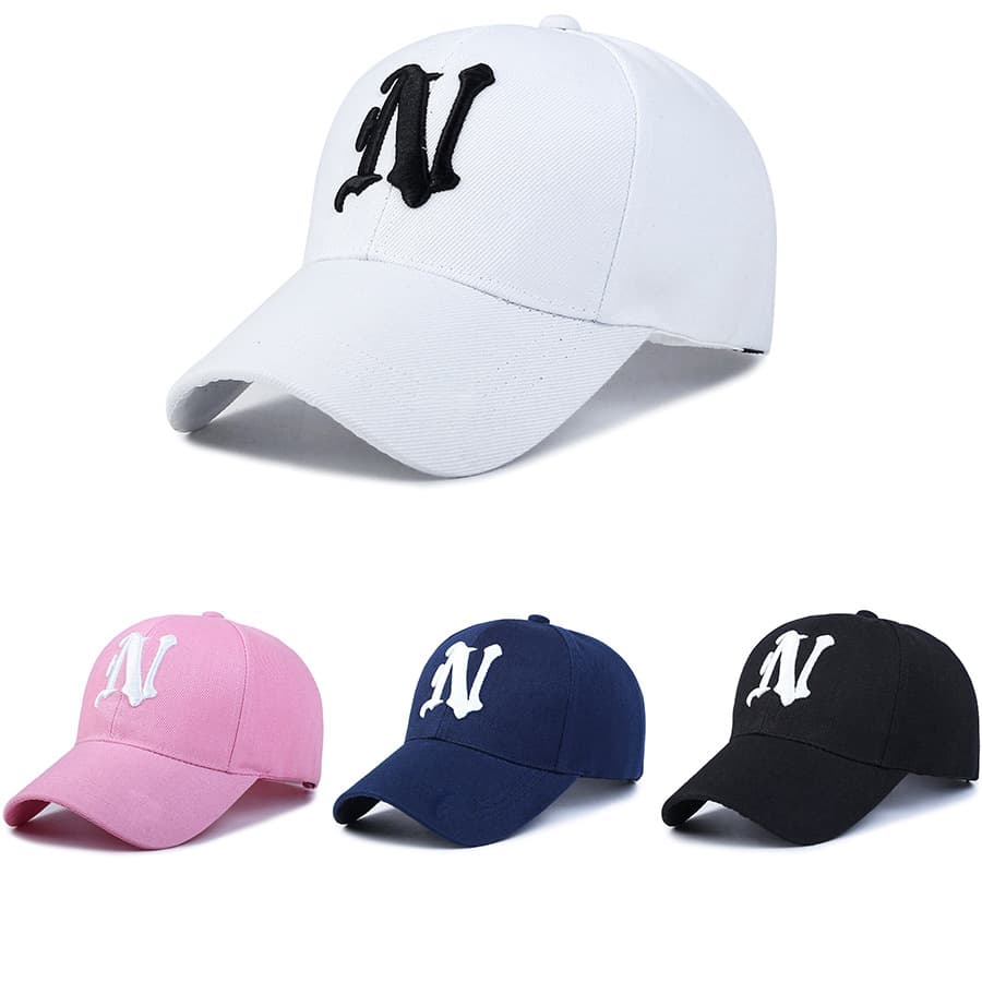 Summer sun protection duckbill cap spring and autumn four seasons Korean version embroidered letters baseball cap men and women sun protection duckbill cap