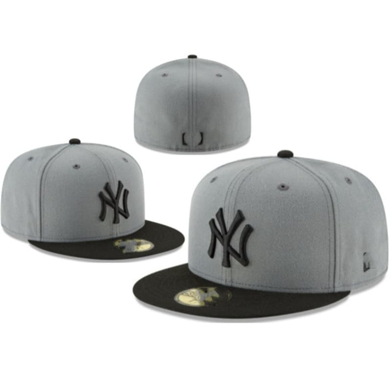 Casquette de baseball classique de couleur unie à couverture complète de l'équipe de la ligue professionnelle des Dodgers et des Yankees à visiè
