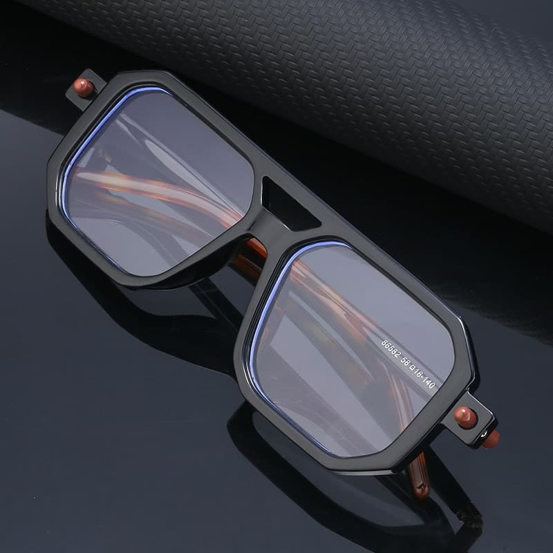 New Arrivals Square Sunglasses For Men Women Blue Light Blocking Shades UV400 Sun Glasses Thick Frame Eyeglasses Driving Eyewear
