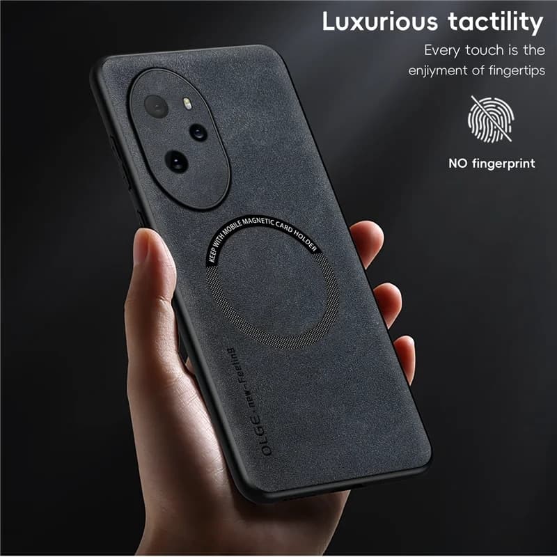 100 Magnetic Leather Case 70 90 60 80 50 SE Wireless Charging Cover For Honor Magic 5 4 Pro Accessories