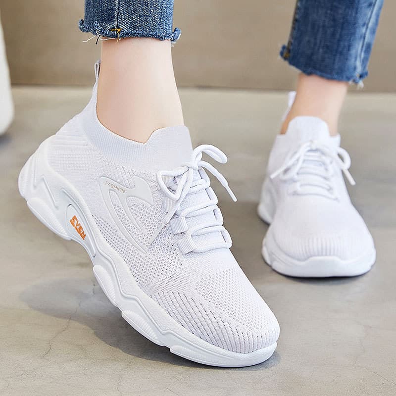 Women's new women's shoes new casual shoes fashion running shoes flying woven breathable sports shoes for women