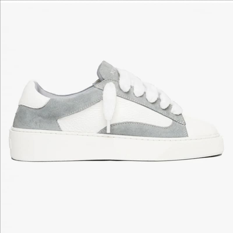 Chaussures Numeris, baskets décontractées pour hommes, plates, à bout rond, à lacets, baskets classiques et polyvalentes en cuir véritable.