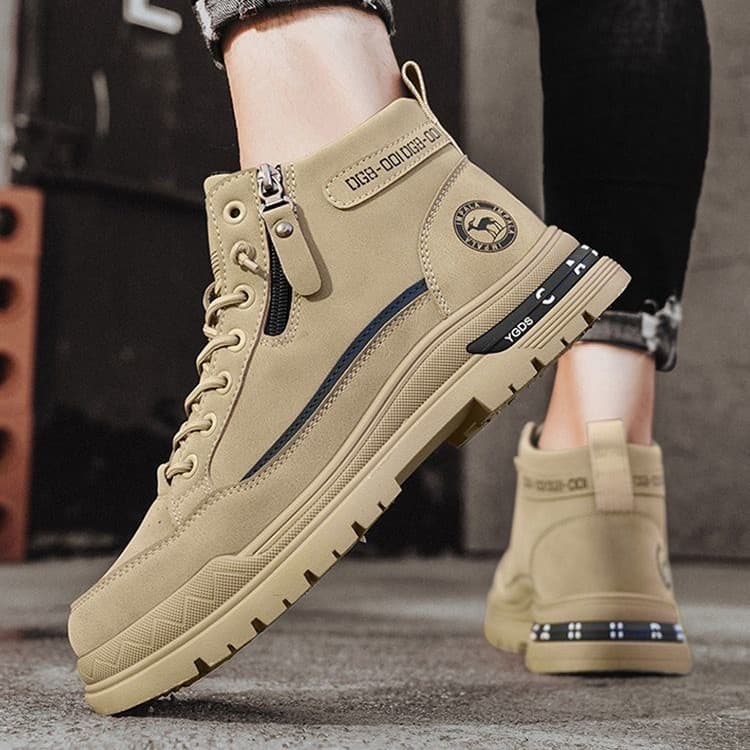 High-top Shoes For Men, Autumn 2025 New Men's Thick-soled Non-slip Martin Boots, Outdoor Wear-resistant Work Boots