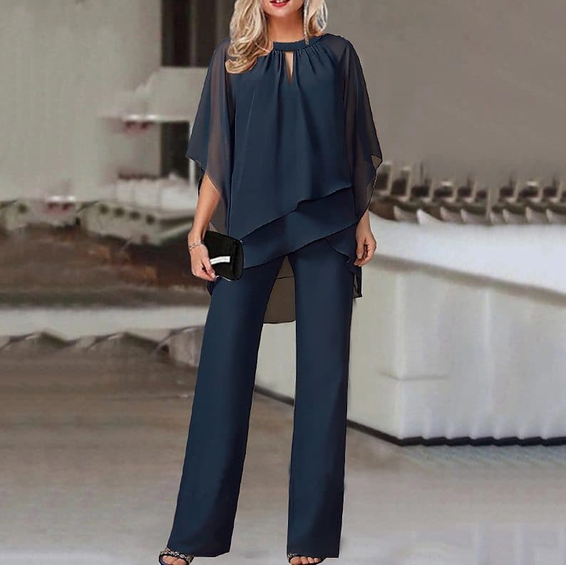 Women's Clothing hot-selling new European and American fashion solid color loose casual irregular suit