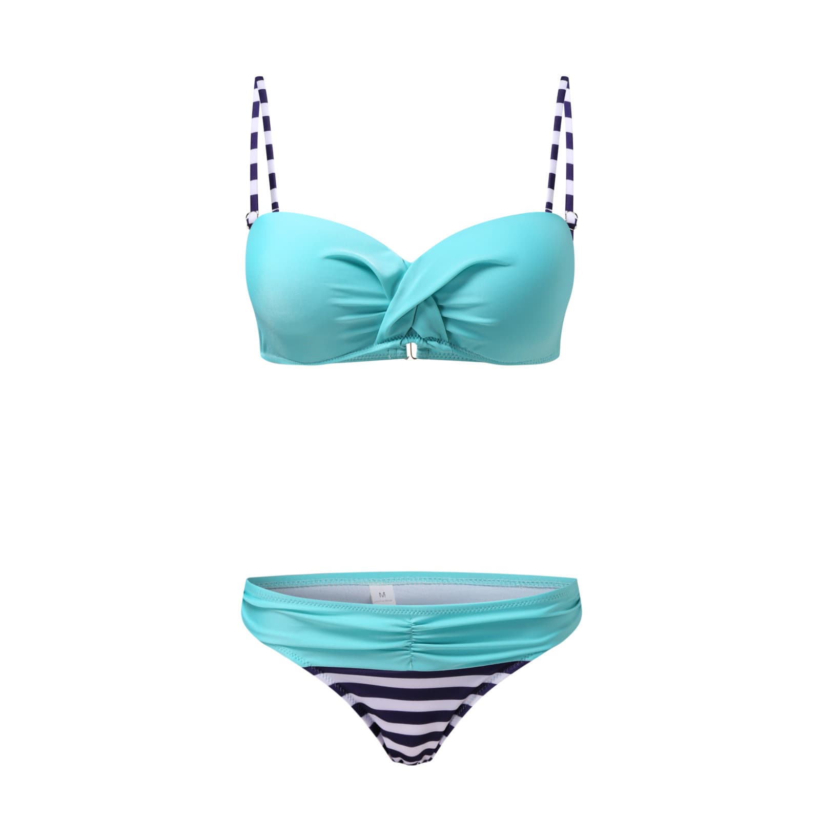 Women's High-Waisted Split Swimsuit Sexy Bikini Cross-Over Hard Underwire European American Style