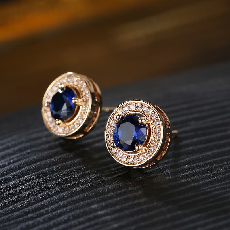fashion earrings men's zircon earrings full Diamond Star round earrings creative jewelry