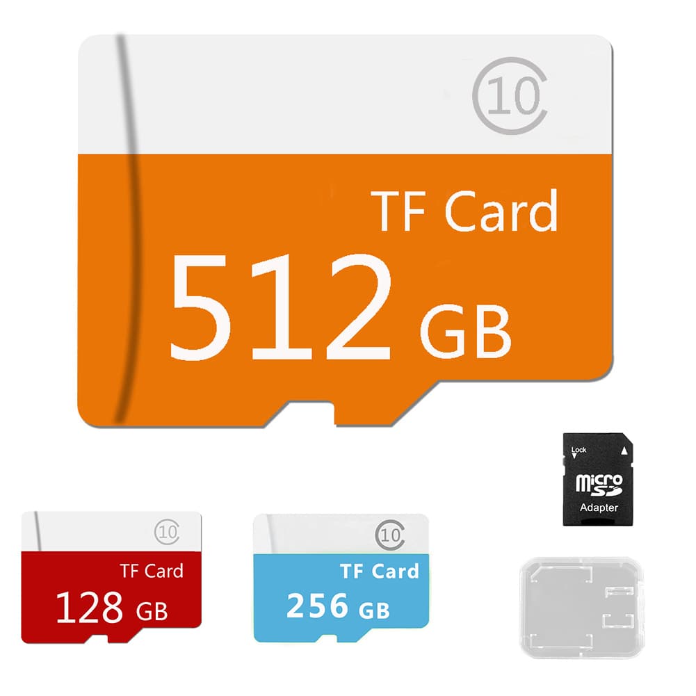 128GB 256GB 512GB Micro SD TF Memory Card With Reader Holder For Phone Camera