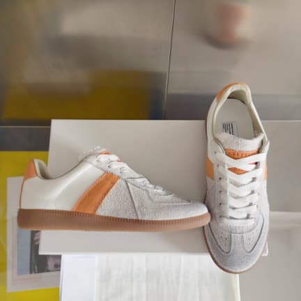 Chaussures d'entraînement d'été unisexes à bout rond plat, pointure 25, style allemand, baskets de sport décontractées et polyvalentes, parfait
