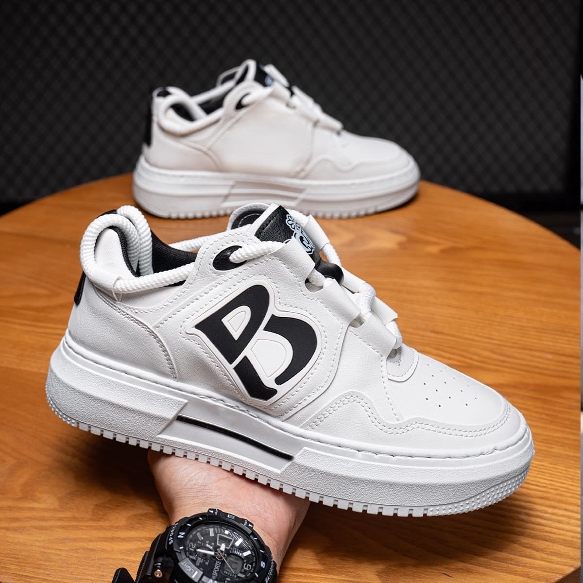 Men's Breathable 2025 New Korean Version Versatile Sports And Leisure Board Shoes, Student Thick Sole Height Increasing