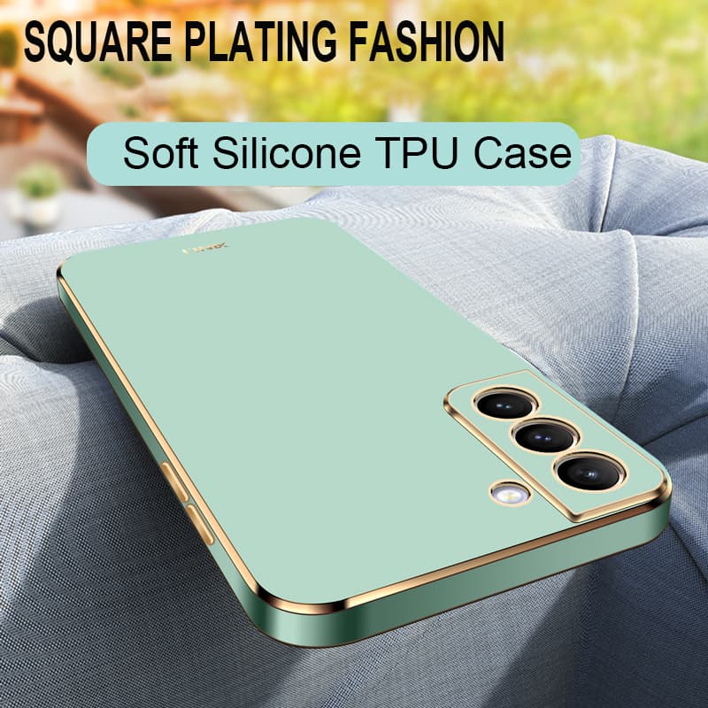 Bling Soft Shockproof Cover Square Luxury Plating Phone Case 3D Laser for Samsung Galaxy S21 S22 Plus S20 FE Ultra S10 P