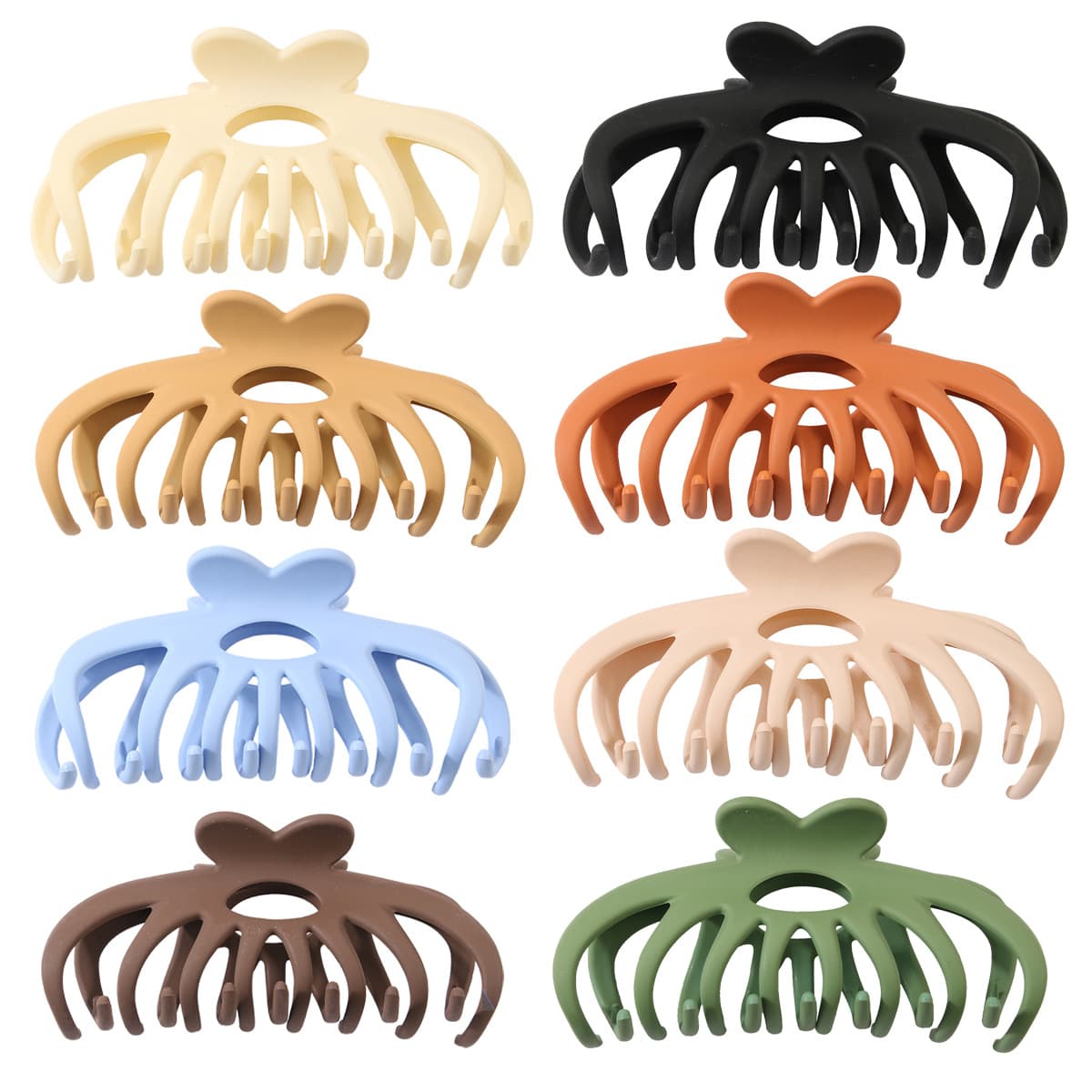 large color butterfly clip for women all-match hair updo frosted shark clip back of the head claw clip