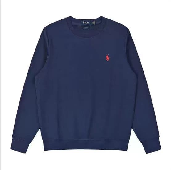 Pull unisexe à col rond fin en coton, style décontracté, avec broderie poney et manches longues, collection printemps-automne 2025.