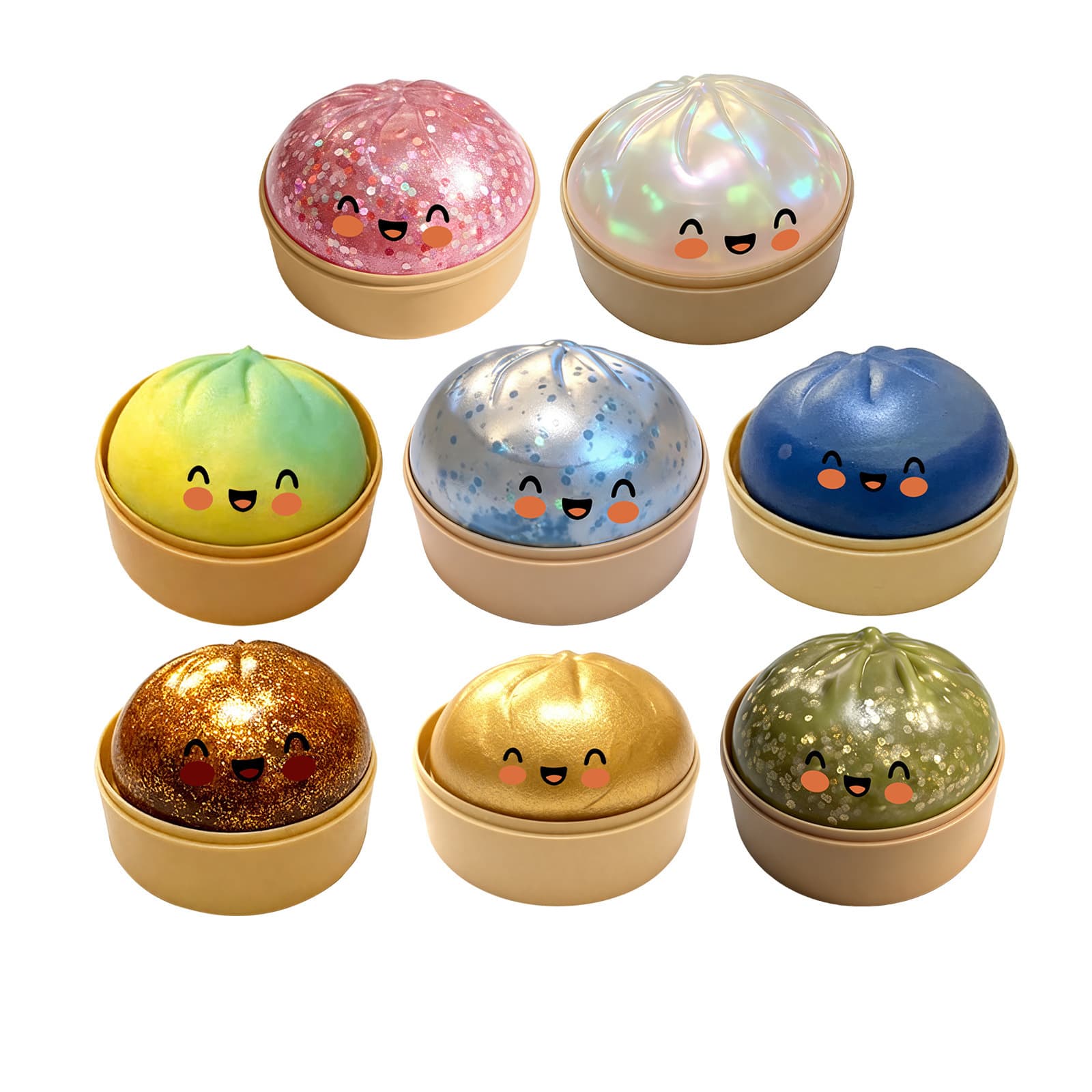 Sculptable Steamed Buns Cute And Fun Soft Non-Sticky Novelty Toys For Stress And Boredom Relief
