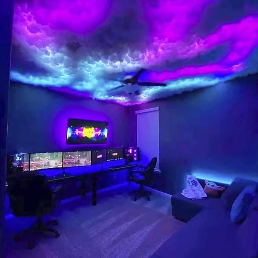 Éclairage LED RGB intelligent avec contrôle sonore - Éclairage d'ambiance pour escape room, bar, jeux et diffusion en direct