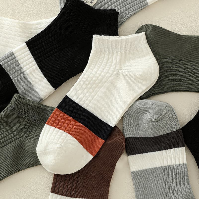 Men's Socks Cotton Socks Short Style Fashionable And Versatile Thin Deodorant Sweat Absorbent Breathable Boat Socks Manufacturers