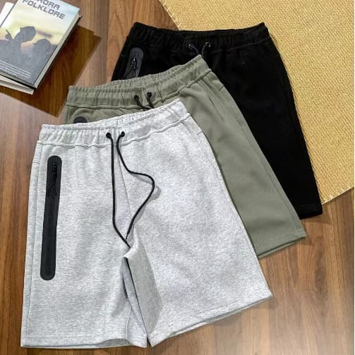 Men's Clothing 2024 Summer New Casual Sports Breathable Cotton Drawstring Front Side Zipper Multicolor Men's 172 Shorts