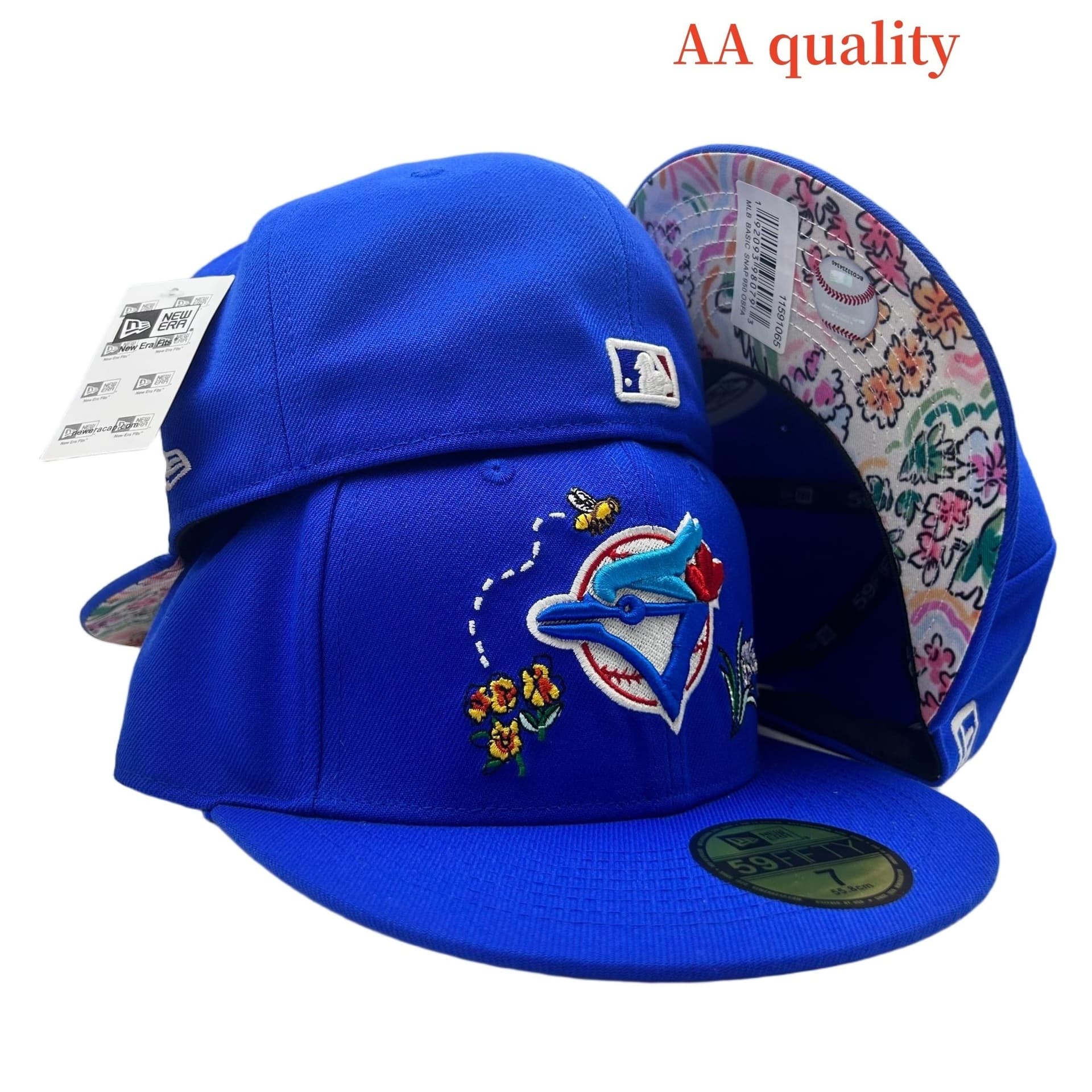 Casquette de baseball tendance 2025, modèle AA, taille unique, visière plate, idéale pour les équipes de commerce extérieur transfrontalier.