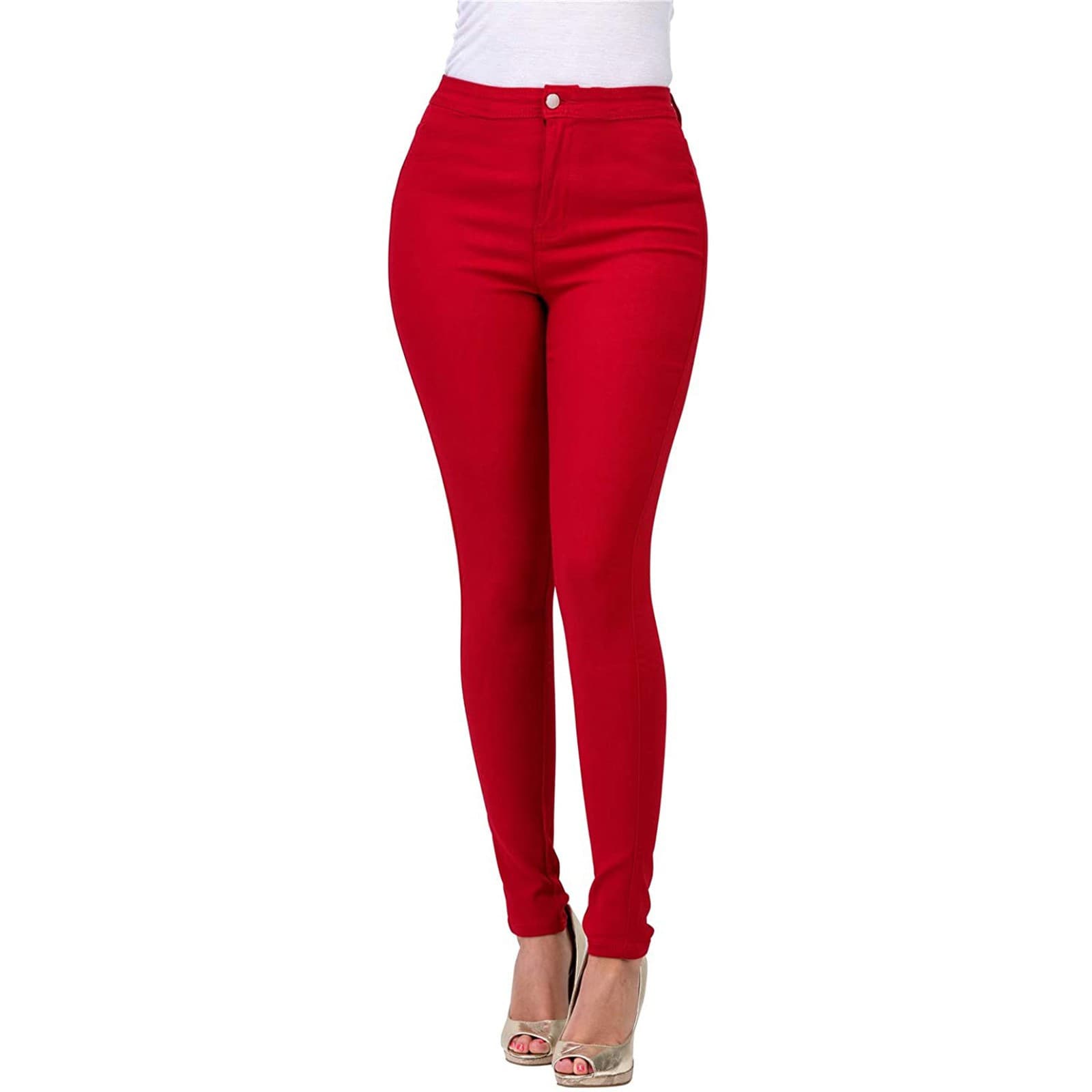 Women's Jeans Slim Multi-color Stretch Denim Trousers For Women