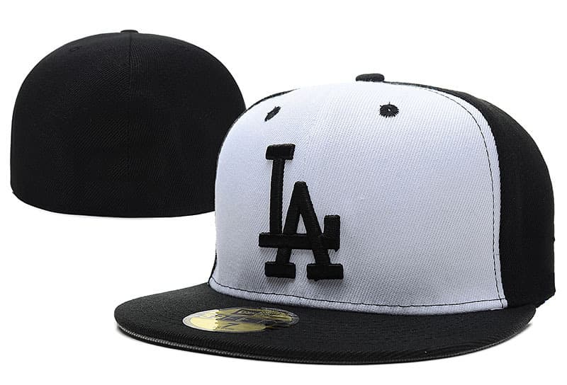 Casquette de baseball brodée, protection solaire intégrale, taille L (5A), de qualité supérieure Los Angeles Dodgers, pour l'exportation.