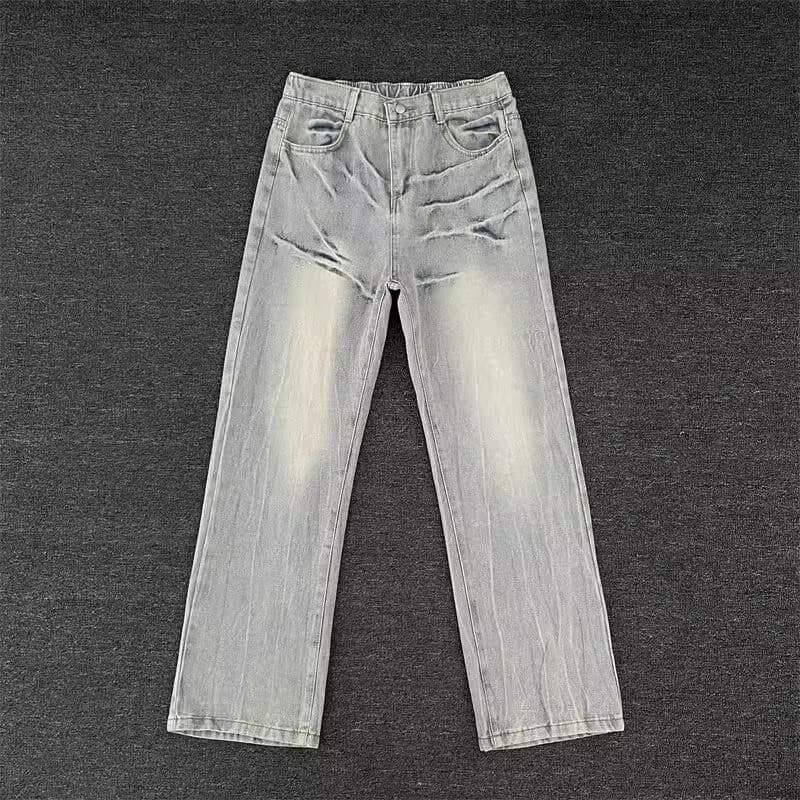 Men's Clothing Jeans For Men And Women, Flared Cleanfit, Niche High End American Straight Trousers