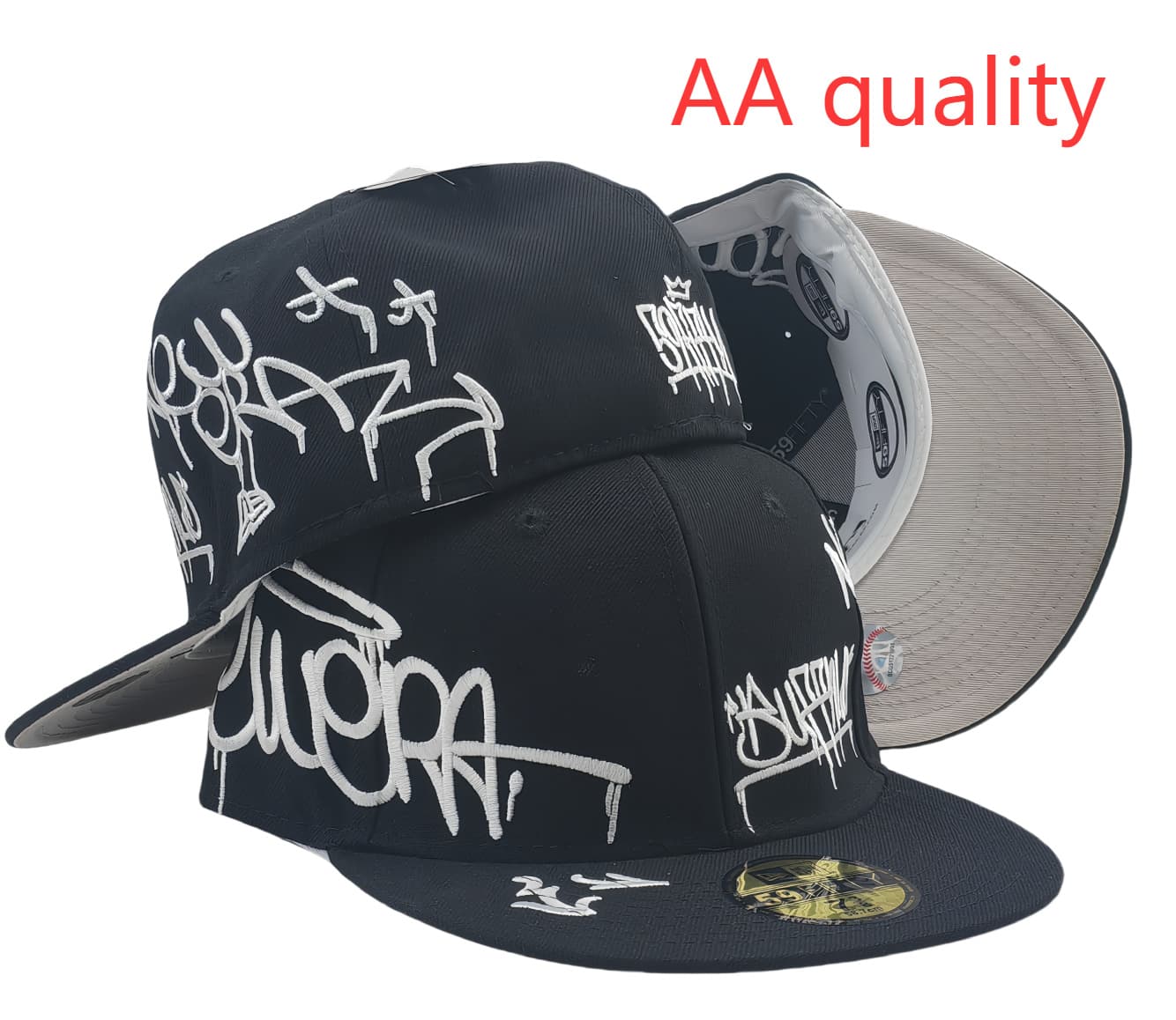 Casquette de baseball tendance 2025, modèle AA, taille unique, visière plate, idéale pour les équipes de commerce extérieur transfrontalier.