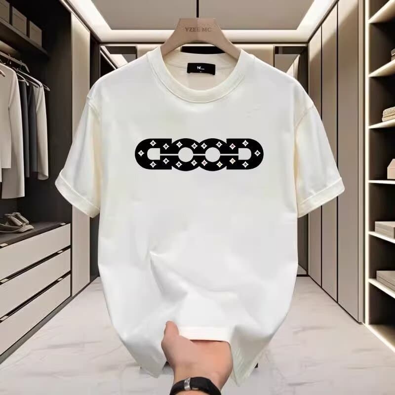 Men's Clothing Summer New Heavyweight Short Sleeved T Shirt Loose Trendy And Handsome High End Half Sleeved Tops