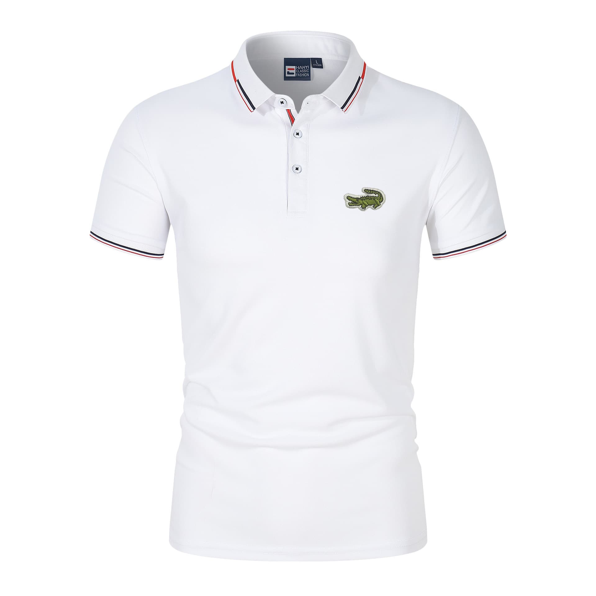 Vêtements pour hommes polo T-shirt à manches courtes à revers pour hommes