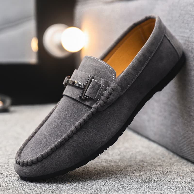 Chaussures basses Lefu simples à bout rond pour homme, confortables et faites à la main, en cuir, semelle souple, style décontracté, modèle 2025