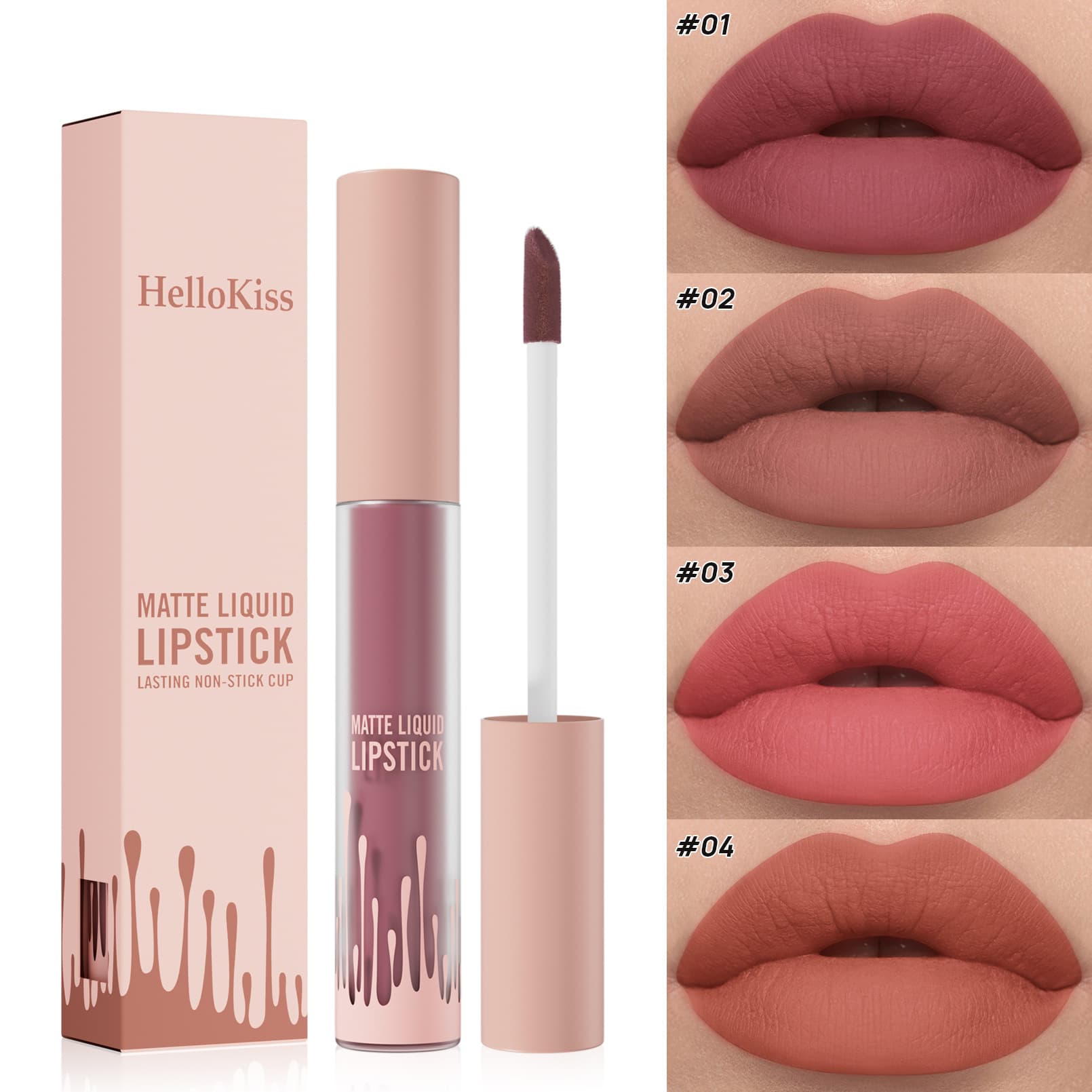 Matte Lip Glaze Long Lasting Color Lip Gloss Velvet Liquid Lipstick