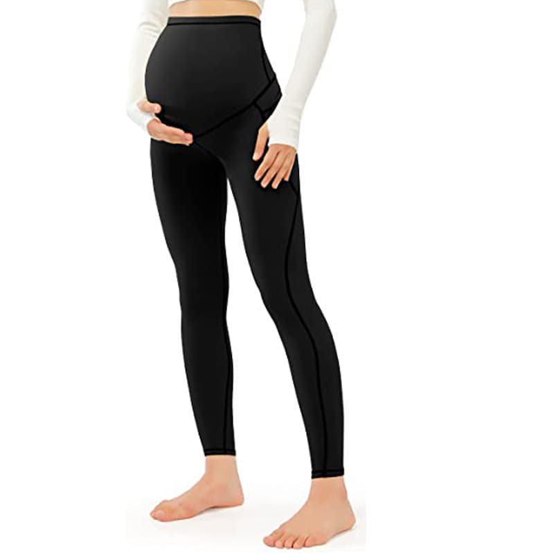 Women's Clothing pregnant women's high waist elastic sports training pocket yoga pants leggings XY8 17 belly support