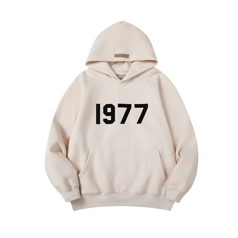 Pull à capuche ample et décontracté pour homme, marque de mode, Double Line 22SS 1977, flocage numérique