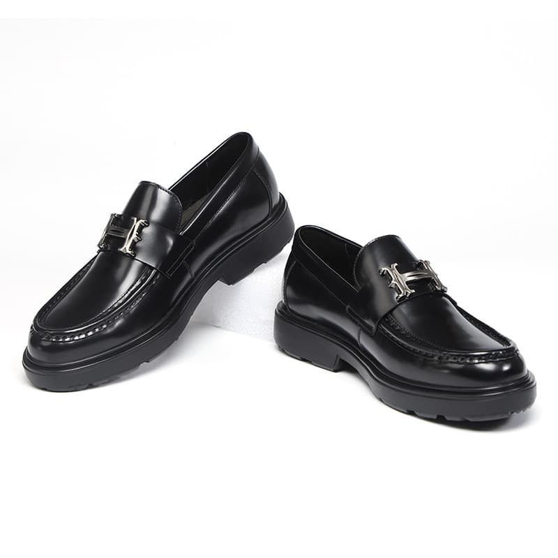 Euro Step Autumn Casual For Men Korean Style Trendy Slip-On Loafers Leather Top Layer Cowhide Breathable Men's Shoes