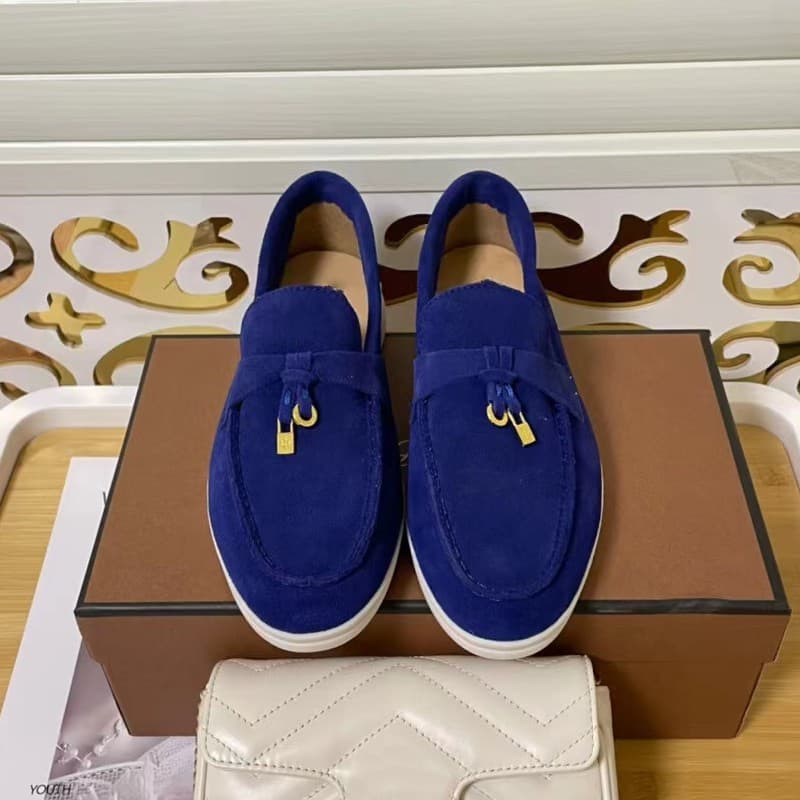 Mocassins décontractés à pampilles pour couple, style britannique, en cuir véritable, à semelle souple