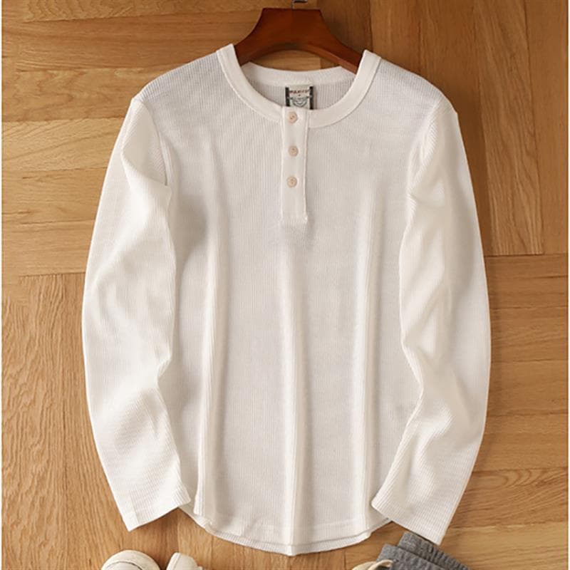 Unbeatable Quality Hardcore Henry V-neck Live Broadcast Men's All Waffle Long Sleeved T-shirt Base Cotton Trendy