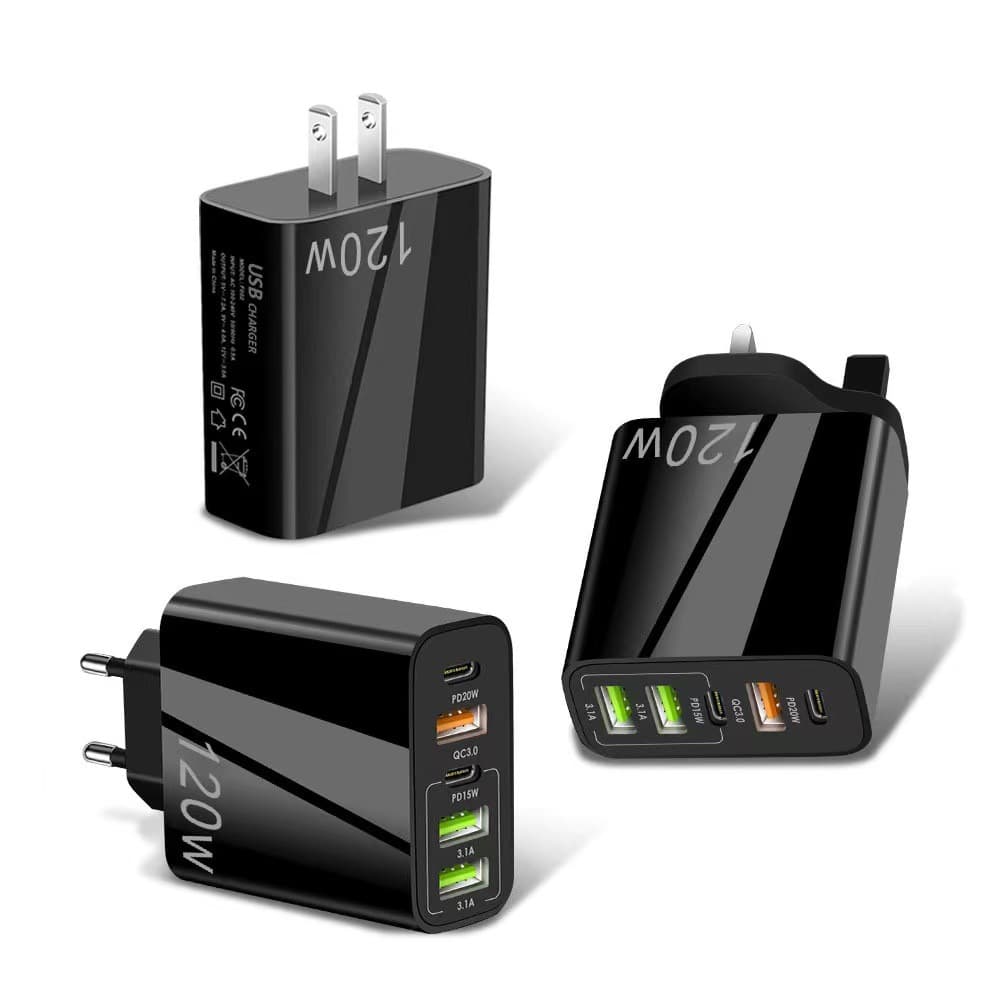 Home Furniture Dual Type C Multi Port Mobile Phone Charger Qc3.0+Pd Multi Port