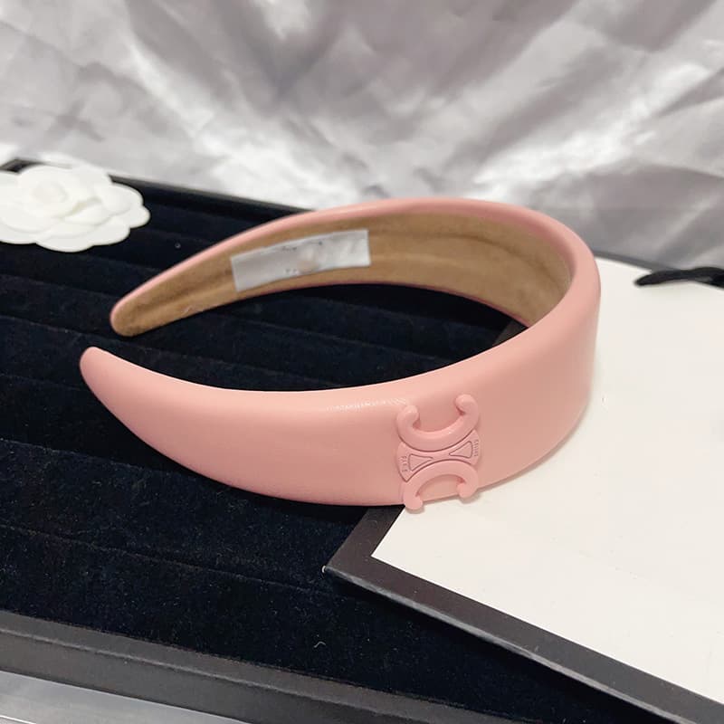 Bandeau en éponge rose à nœud haut, accessoire de cheveux simple et mignon, collection printemps/été 2026.