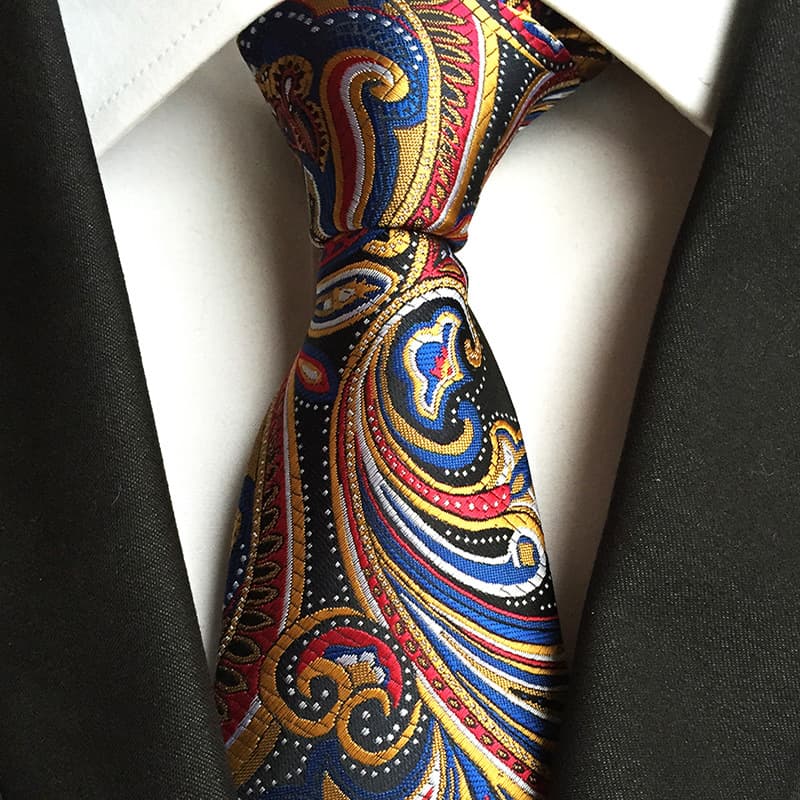 Apparel Accessories Polyester Paisley Men's Tie Cashew Flower Suit Tie